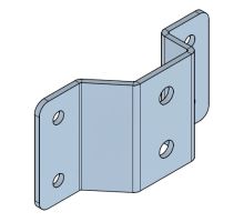 Gas strut holder for flap, A1