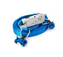 AirLine ratchet lashing strap 25 mm with WTR ratchet, 0,5+4,5 m, EN 12195-2, blue