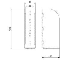 Pocket / Holder for Tarp Board for Post BFS 90 LS, 120 XL / Hestal / Universal (1)