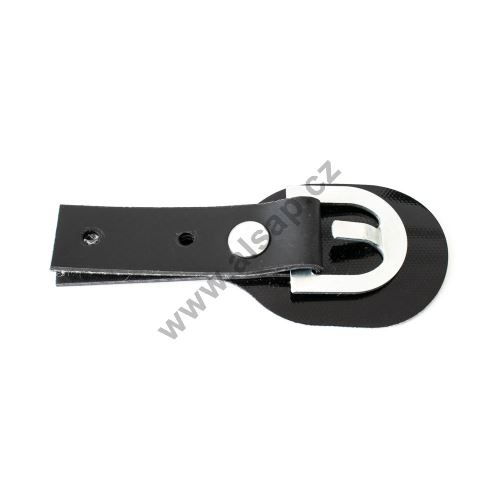PVC tape BLACK with hook l=105mm b20 a25 - black (1)