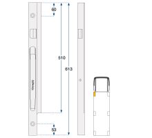 Front left column kinnegrip ZN, 400 - 1000 mm