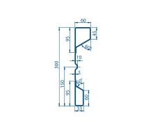 Steel side panel B 300/2 mm (2)