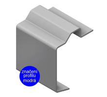 Frame floor profile ST 112 x 21 mm, for lashing rings, steel 3 mm, 7 500 mm