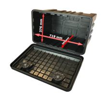 Plastic toolbox, from 400 to 1020 mm, from 21 l to 153 l, JUST (4)