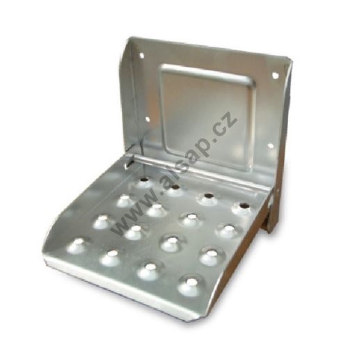 Schůdek nášlapný, zaklapávací  pro bočnice - zinek