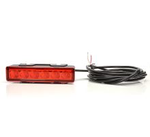 LED Predator / Warning Light Red, Red Cover, 7 Modes, W117, 3m Cable (2)
