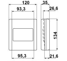 Column S44 wedge pocket, 120/134 mm
