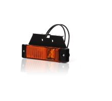 LED Side Position Light Orange, W45 32 x 130 mm, Z Bracket, 0.25m Cable