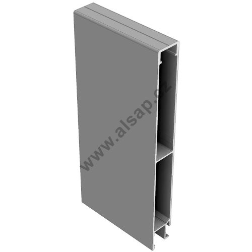 Top dropside profile 200mm, HD, reinforced wall, E-Max - (aluminum/anodised) (1)