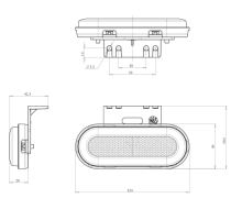 LED position light, W198, NEON, Z bracket / White, Orange, Red (12)