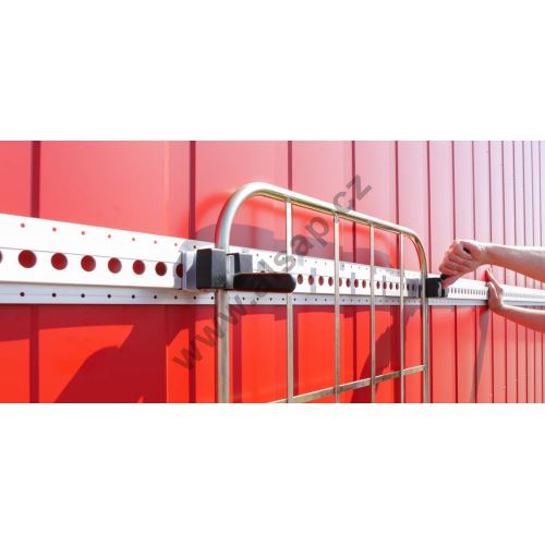 Clamping bracket for a cart, suitable for rail 730170, range 45, 35, 25 mm, steel (1)