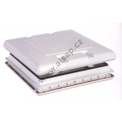 Roof window 500x500mm with blind and net, white