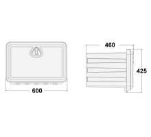 Plastic toolbox, FAST PLEX BAWER, from 500 to 1000 mm, optional accessories (1)