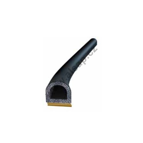 Těsnění pro klapku profil D 12 x 10 mm samolepící, role 50m, materiál  EPDM