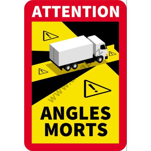 Warning Label "Blind Spot" 250x170 mm