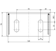 Front double mounting bracket for vehicles up to 5t, suitable for MB chassis (2)
