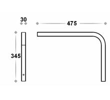 Side underrun bar bracket for mounting to the chassis beam, TAKLER (1)