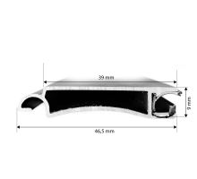 Profile of shutter slat H38, anodized, l=2273mm (2)
