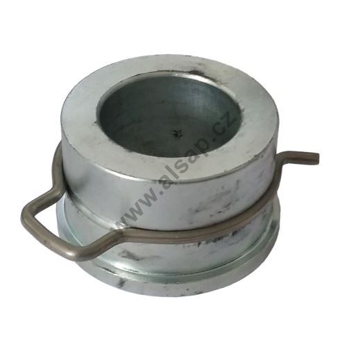Replacement bearing with securing spring - for piston with universal joint