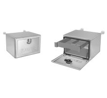 Stainless steel toolbox, from 500-1000mm, from 64 l-233 l, matte, BAWER PREMIUM E6