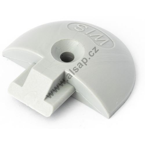 End cap for AirLine track 5503 screw-on, plastic, grey