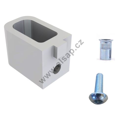 Side-lock connector for pillars 65/158, complete set