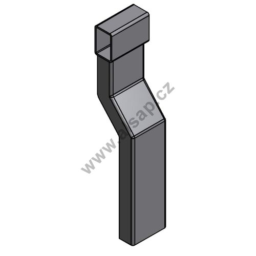 Top fitting - upper part of the extension - detached, zn (830)