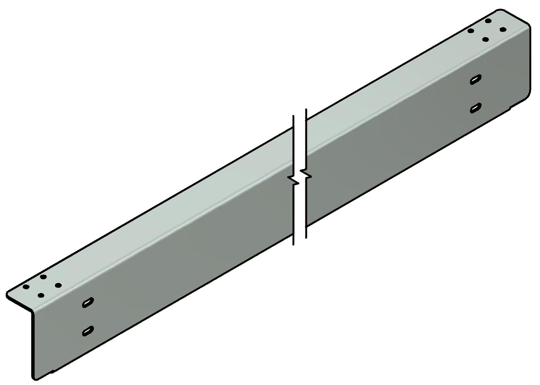 Plech přední 130mm,CS,Flat Top, QCS,zn, LIGHT