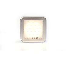 Internal LED lighting, clear/milk glass, 12/24V, 55x55x8 mm (1)