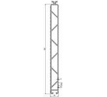 Bridge profile, center Wave 320 x 30mm aluminum, ALSAP (1)