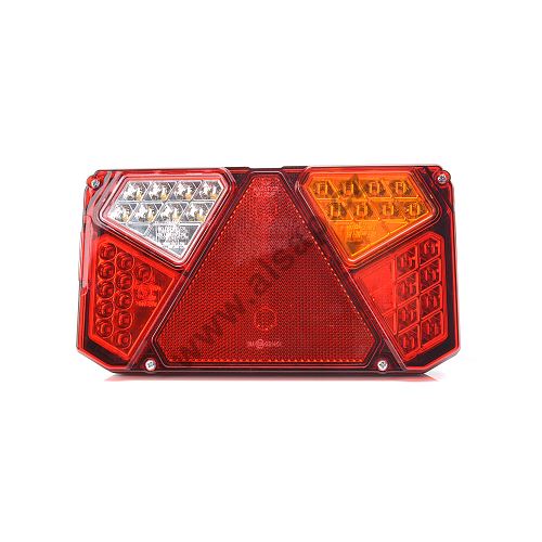 Zadní koncové sdružené LED světlo, 245 x 135 x 36,5 mm, kabel, pro vozíky a přívěsy (1)