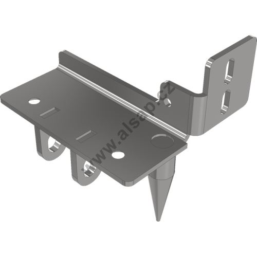 Mounting/connection kit CS5 + pillar CS12, front-right
