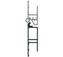 Profile of side door hinge A, anodised (1)