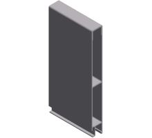 Top profile, 200 mm - anodised