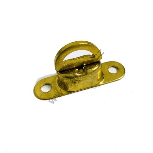 Swivel deck turnbuckle; brass, nickel