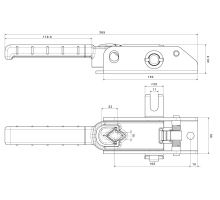 Tension ratchet, groove, left-hand, NEW (1)