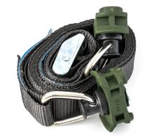 AirLine lashing strap 25 mm with WTK buckle, length 0,5+2,5 m, EN-12195-2, green