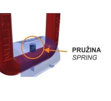 Weld-on 15 t lashing eye, 97 × 77 × O34 mm, with spring (3)