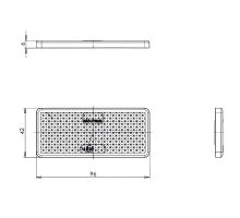 Reflector 96x42 mm - adhesive (4)