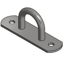 Shackle fixed for sail