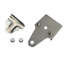 21, 22, 30 - Stainless steel hinge complete - passenger side CC door, FIT roller blind
