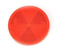 Reflector o61 red, FI61 - rear, adhesive