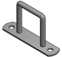 Square sail shackle
