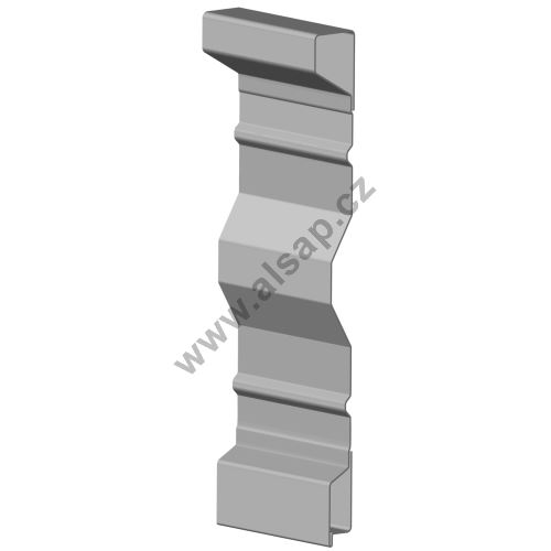 Steel side panel BN 600/2.5 mm