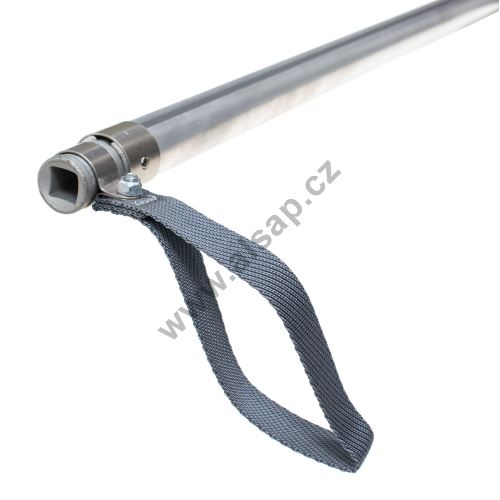 Tension tube 28mm, fully equipped with 12mm square, loop, l=3330mm, Schmitz + UNI,