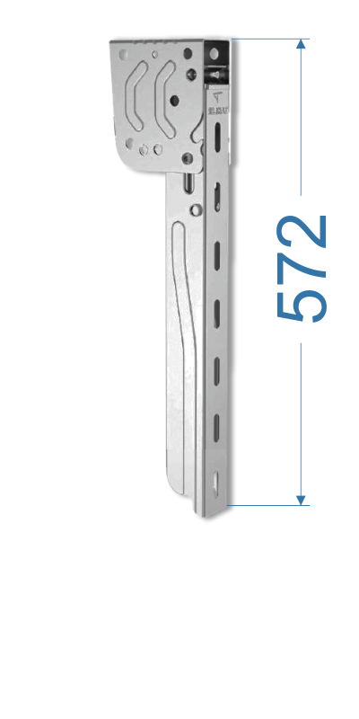 Držák boční zábrany 2017  l=572 mm, Magnelis®,  s homologací E11, TAKLER