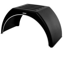 Flat-top plastic mudguard WL (white line), from 260 to 550 mm, DOMAR DK31
