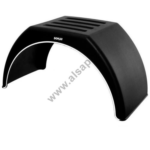 Flat-top plastic mudguard WL (white line), from 260 to 550 mm, DOMAR DK31