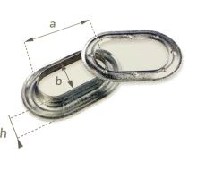 Oval sail eye, marked (1)