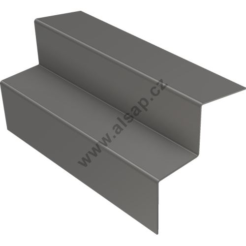 Rain gutter + 2x stop for tail lift for sliding rear flap (1)